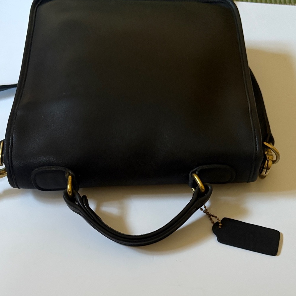 Vintage Coach Station Bag/Crossbody/ Messenger Bag #5130 - Solid Brass Hardware - Picture 7 of 13